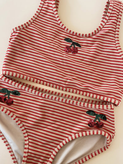 Konges Slojd - Bikini Glitzer Kirsche 'JADE SWIM BIKINI - GLITTER STRIPE'