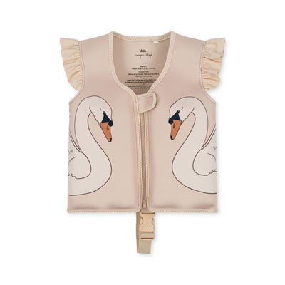 Konges Slojd - Schwimmweste mit Schwan 'NEOPRENE FLOAT FRILL VEST - SWAN'