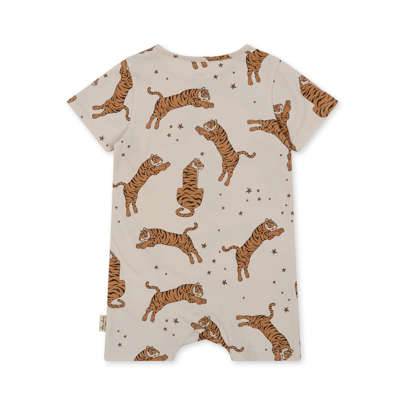 Konges Slojd - Romper mit Tigern 'BASIC ROMPER GOTS - TIGER SAND'