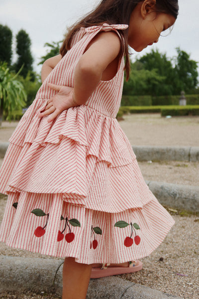Konges Slojd - Kleid mit Streifen 'ELLIE DRESS GOTS -  AMOUR STRIPE'