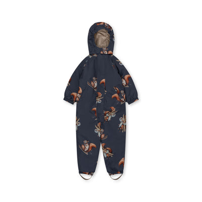 Konges Slojd - Schneeanzug ‘Nohr Snowsuit Print - VAL D´ISERE BLUE’