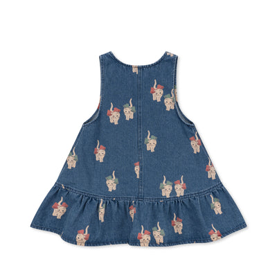 Konges Slojd - Kleid mit Katzen 'MAGOT DRESS - KITTY BOW'