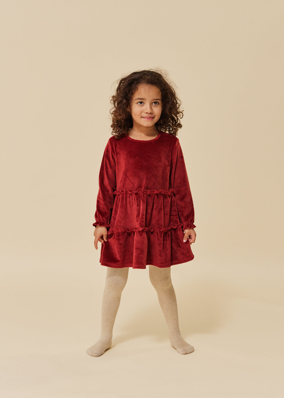 Konges Slojd - Rotes Kleid 'JINGLE DRESS - JOLLY RED'