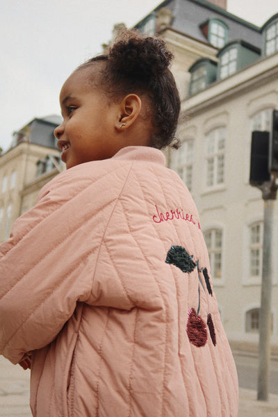 Konges Slöjd - Bomber Jacke mit Kirschen 'JUNO SEQUIN BOMBER JACKET - TUSCANY