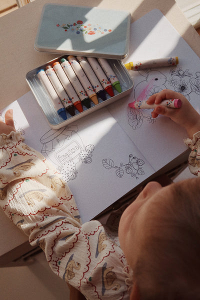 Konges Slojd - Malbuch 'MY COLORING BOOK FSC - OFF WHITE'
