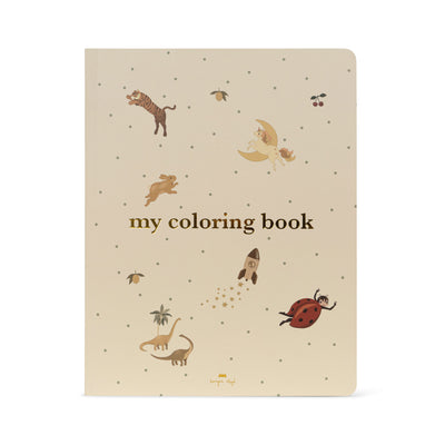 Konges Slojd - Malbuch 'MY COLORING BOOK FSC - OFF WHITE'