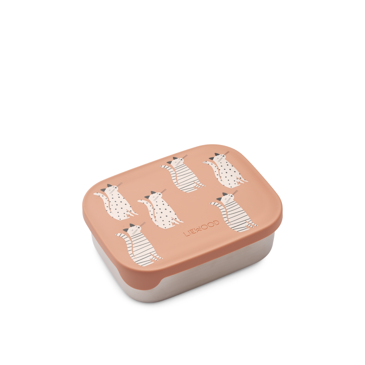 Liewood - Brotdose 'Arthur Lunchbox - Cat / Tuscany rose'