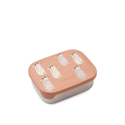 Liewood - Brotdose 'Arthur Lunchbox - Cat / Tuscany rose'
