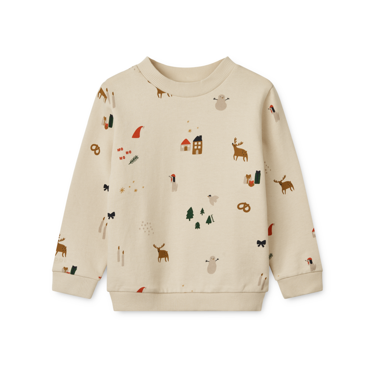 Liewood - Sweatshirt mit Weihnachtsmotiv 'Thora Printed Sweatshirt - Holiday / Sandy'