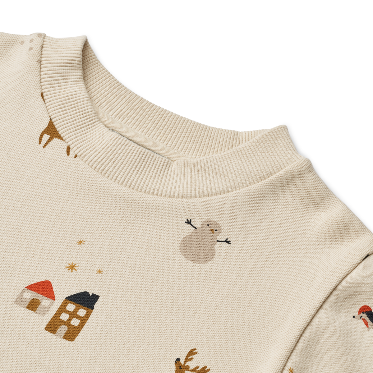 Liewood - Sweatshirt mit Weihnachtsmotiv 'Thora Printed Sweatshirt - Holiday / Sandy'