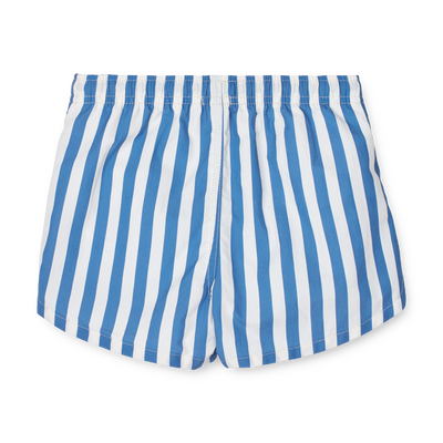 Liewood - Badehose 'Aiden Printed Board Shorts - Stripe Riverside / Creme de la creme'