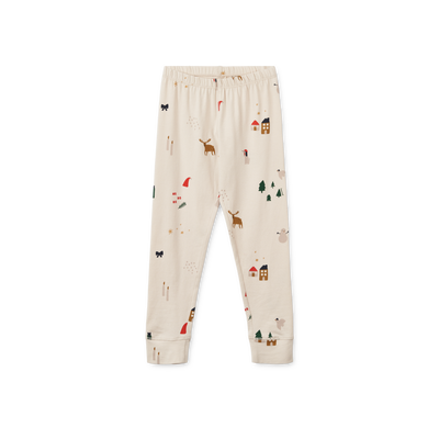 Liewood - Weihnachtsset 'Wilhelm Printed Pyjamas Set - Holiday / Sandy'