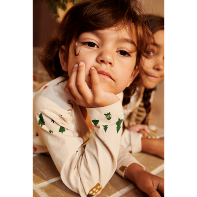 Liewood - Weihnachtsset 'Wilhelm Printed Pyjamas Set - Holiday / Sandy'