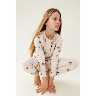 Liewood - Weihnachtsset 'Wilhelm Printed Pyjamas Set - Holiday / Sandy'