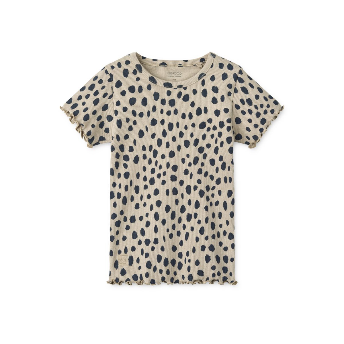 Liewood - T-shirt 'Nieve Printed Shortsleeve Rib T-shirt - Leo spots / Mist'