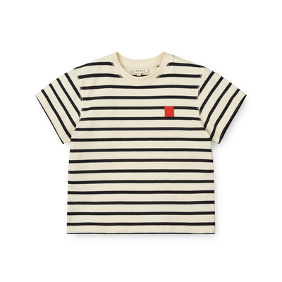 Liewood - T-shirt 'Sixten Stripe Shortsleeve T-shirt - stipes Classic navy / Creme de la creme'