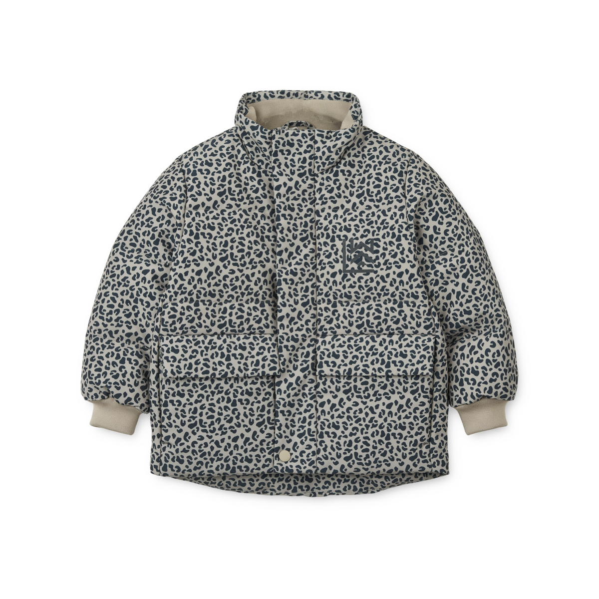 Liewood - Winterjacke mit Leoprint 'Rocka Jacket - Mini leo / Mist'