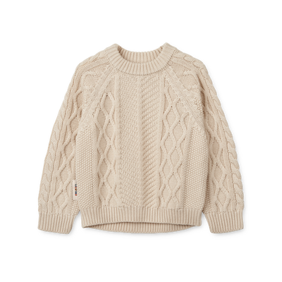 Liewood - Pullover aus Wolle 'Callio Knit Jumper - Sandy melange'
