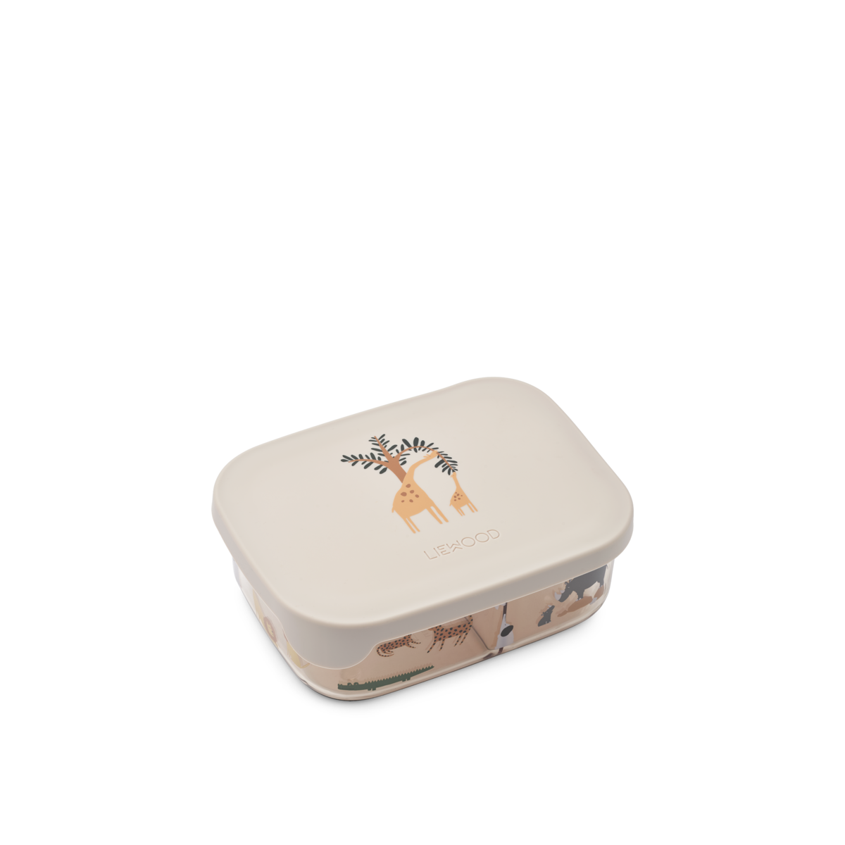 Liewood - Brotdose mit Safari Tiere 'Arthur Tritan Lunch Box - All together / Sandy'