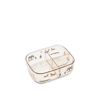 Liewood - Brotdose mit Safari Tiere 'Arthur Tritan Lunch Box - All together / Sandy'