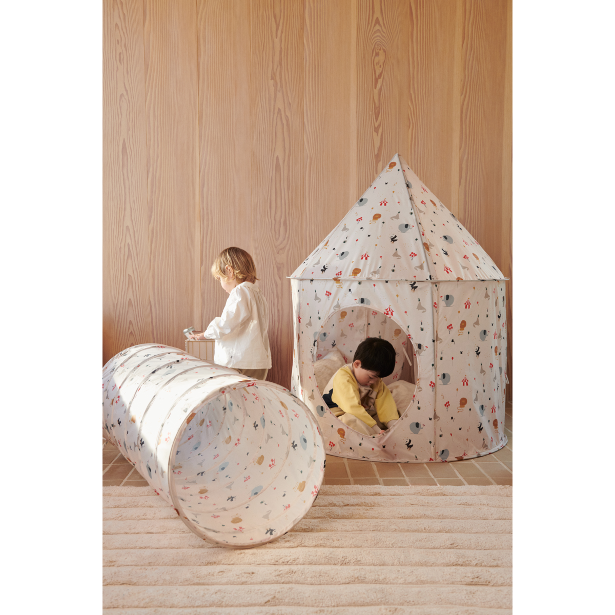 Liewood - Spielzelt- 'Oaks Pop Up Playtent -ONE SIZE, Circus, Sandy'