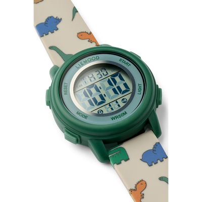 Liewood - Armbanduhr- 'Sussi Wrist Watch-Classic - Dinosaurs / Mist ONE SIZE'
