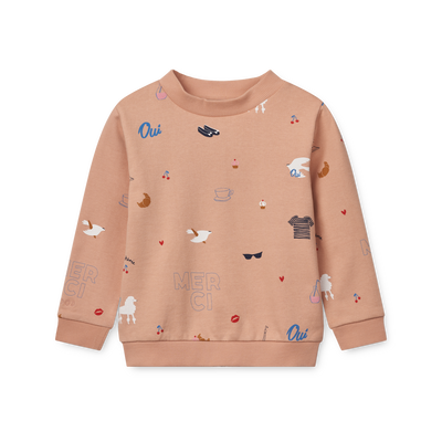 Liewood - Sweatshirt mit Paris 'Thora Placement Sweatshirt - Paris / Pale tuscany'