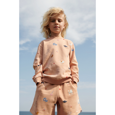 Liewood - Sweatshirt mit Paris 'Thora Placement Sweatshirt - Paris / Pale tuscany'