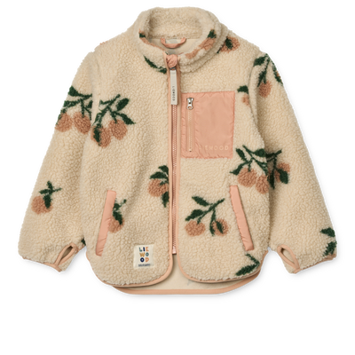 Liewood - Fleece Jacke für Kinder Pfirsche 'Nolan Pile Jacket - Peach / Sea shell'
