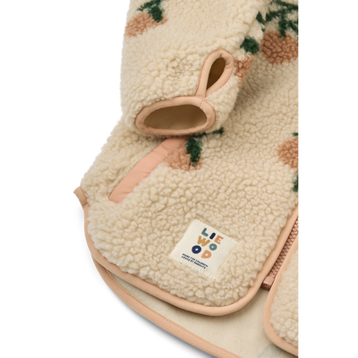 Liewood - Fleece Jacke für Kinder Pfirsche 'Nolan Pile Jacket - Peach / Sea shell'