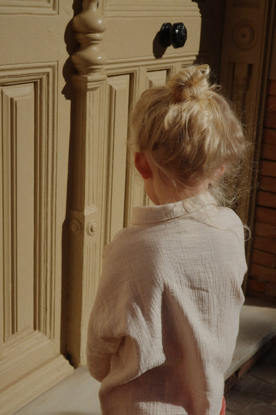 Konges Slojd - Hemd mit Knöpfen 'RHW X KS BELLA SHIRT GOTS - MOTHER OF PEARL'