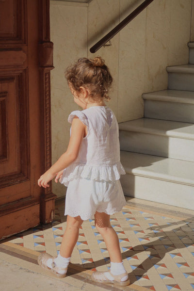 Konges Slojd - Shorts 'RHW X KS FIORI SHORTS GOTS - OPTIC WHITE'
