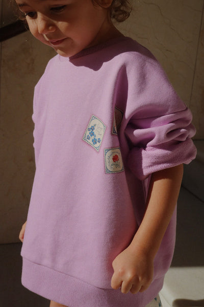 Konges Slojd - Sweatshirt 'RHW X KS LETTRE SWEAT OCS - LUPINE'
