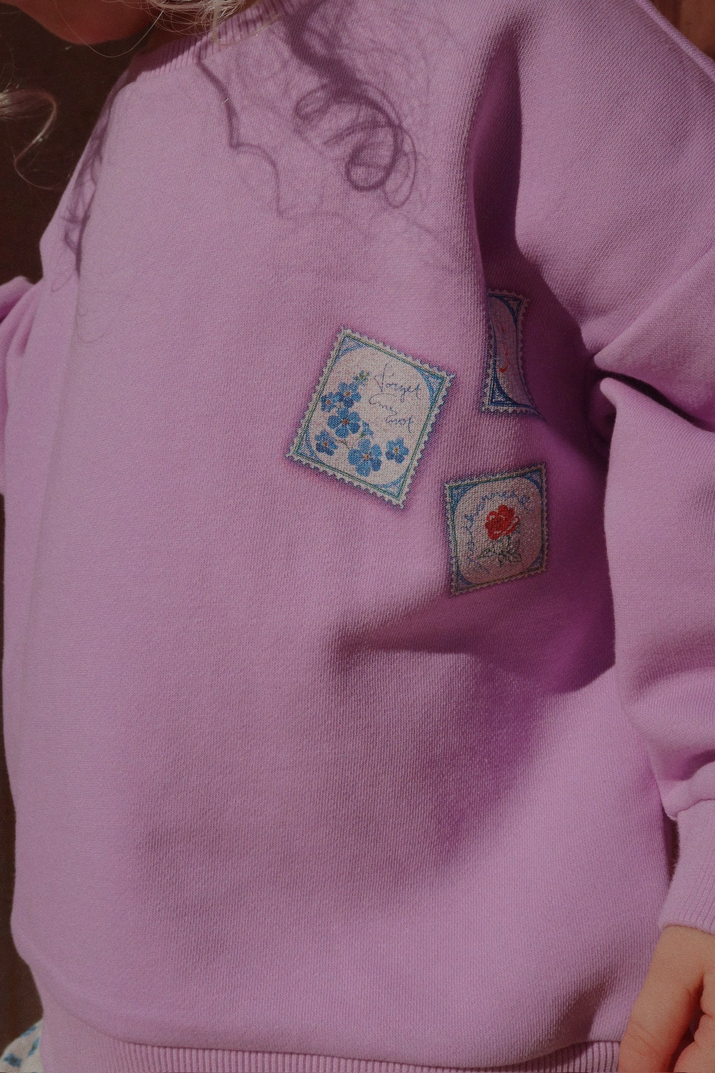 Konges Slojd - Sweatshirt 'RHW X KS LETTRE SWEAT OCS - LUPINE'
