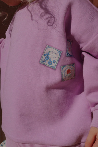 Konges Slojd - Sweatshirt 'RHW X KS LETTRE SWEAT OCS - LUPINE'