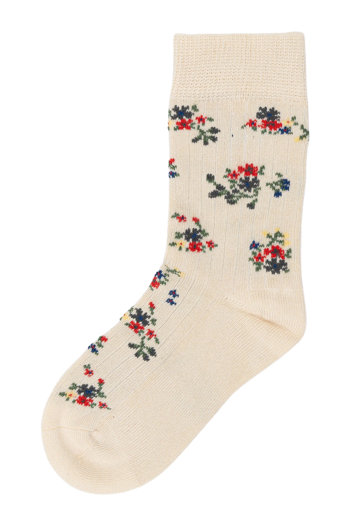 Minipop - Socken mit Blumen 'Bamboo Motif Socks - Flower'