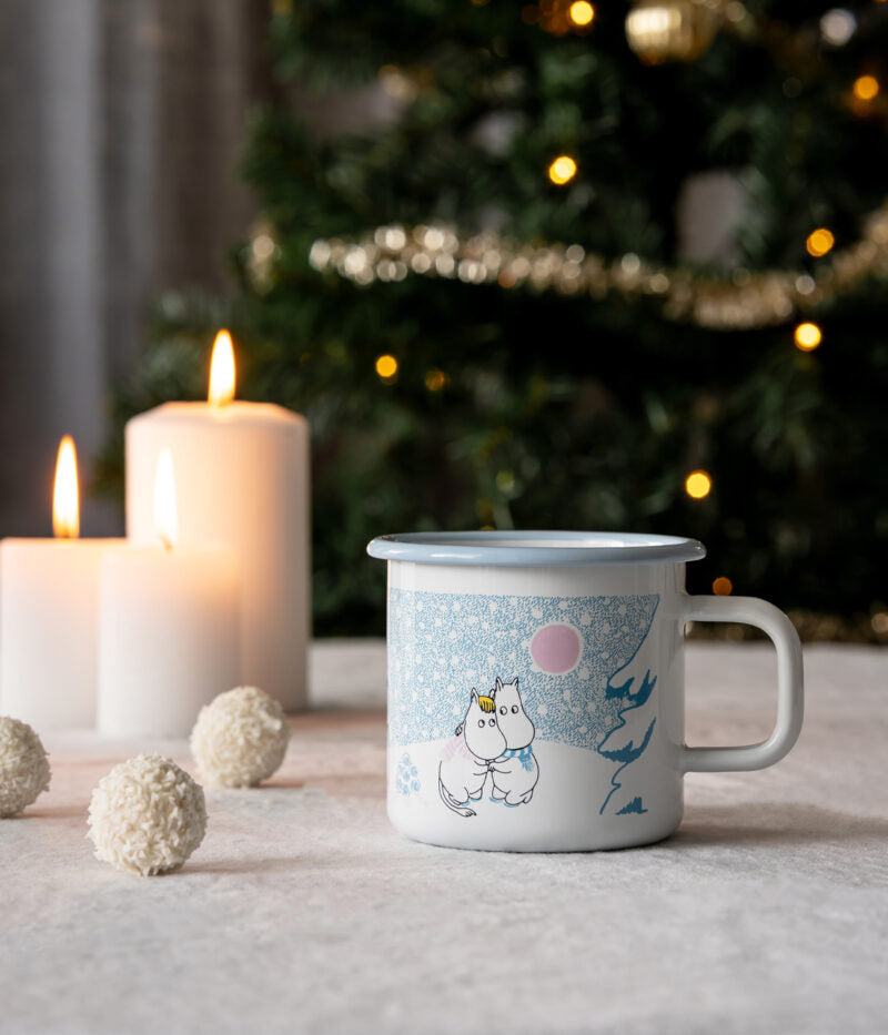 Muurla - Becher mit MOOMIN (Weiss, Weihnachten) 'Tasse (3,7 DL)'