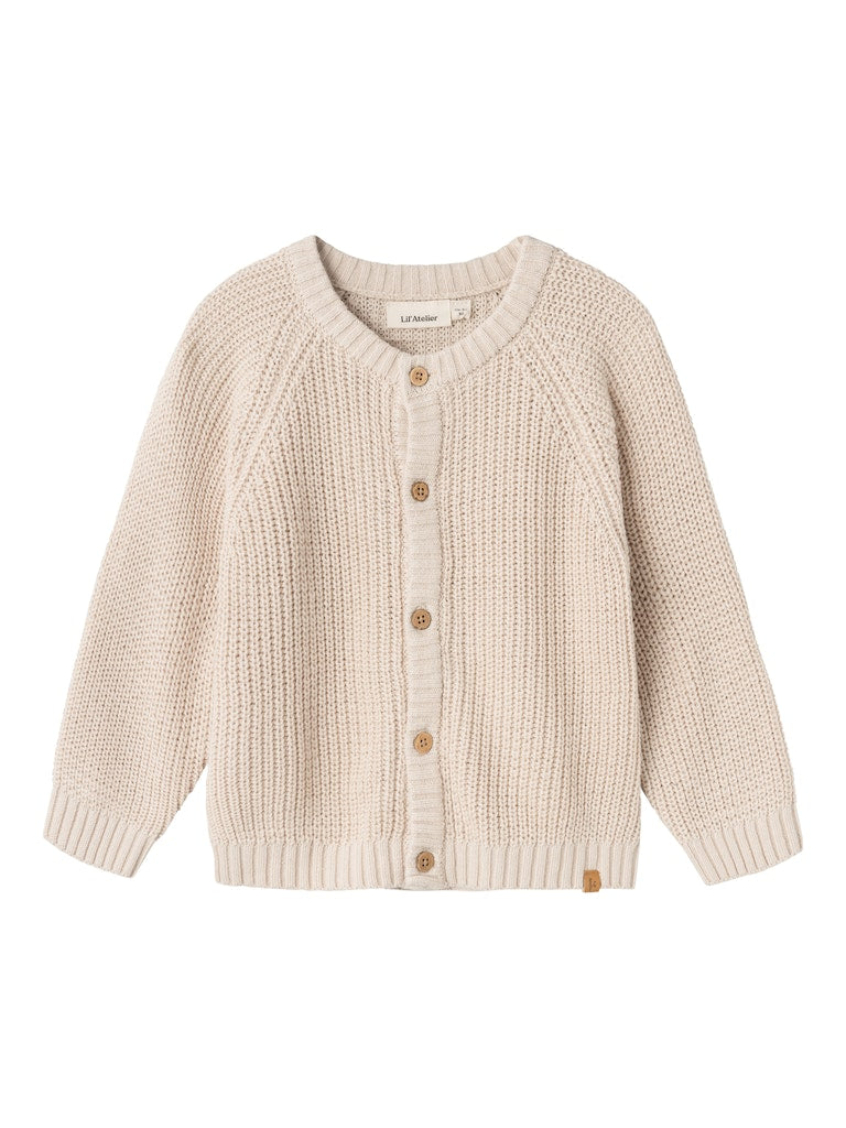 Lil Atelier - Cardigan 'NMNEMLEN LIN LS KNIT LIL NOOS - Sheer Bliss'