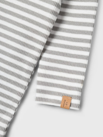 Lil Atelier - Langarmbody 'NBMGAGO LS SLIM BODY LIL NOOS - Limestone'