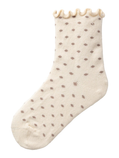 Lil Atelier - Socken mit Punkten 'NMFROSSA DIR SOCK LIL - Birch'