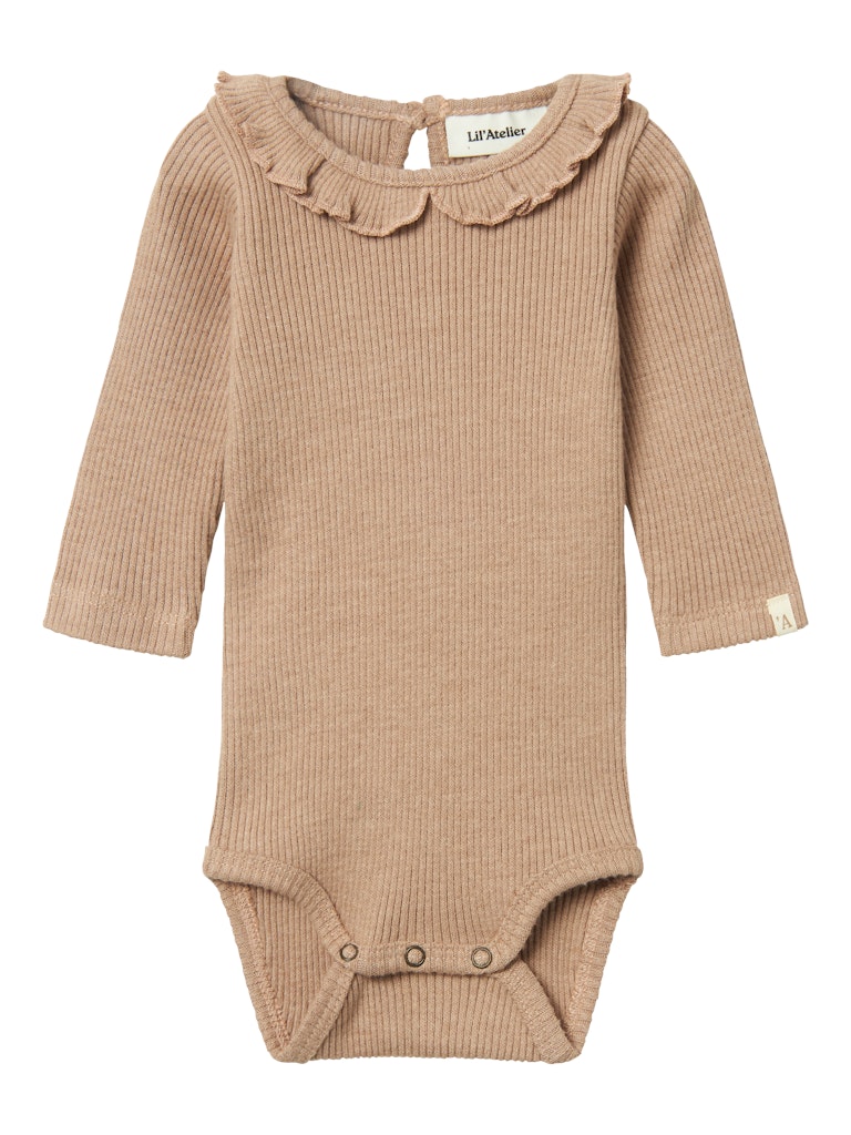 Lil Atelier - Langarmbody 'NBFSOPHIA SAK LS SLIM BODY LIL - Rugby Tan'