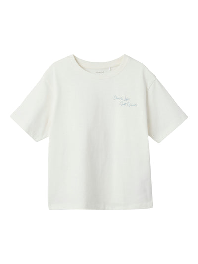 Name it - T-shirt 'NKFLILLIAN SS NREG SS TOP - Jet Stream'