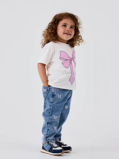 Name it - T-shirt 'NMFLILLIAN SS NREG SS TOP - Jet Stream'