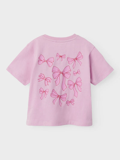Name it - T-shirt 'NKFLILLIAN SS NREG SS TOP - Pastel Lavender'