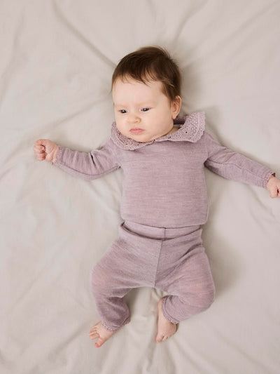 Name it - Leggings 'NBFWANG WOOL NEEDLE LEGGING SOLID NOOS - Purple Dove'