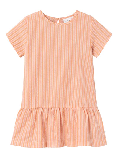 Name it - Kleid 'NMFHUNICA SS DRESS - Papaya Punch'