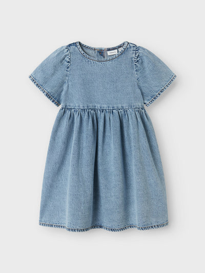 Name it - Jeanskleid mit Knöpfen 'NMFGEMMA LOOSE DNM DRESS 4070- OV H- Medium Blue Denim'