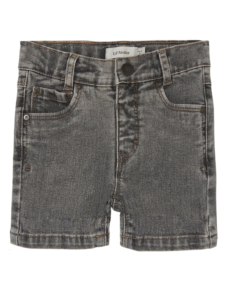 Lil Atelier - Kurze Hose ' NMMRYAN REG SHORTS 5660-MS LIL -  Light Grey Denim'