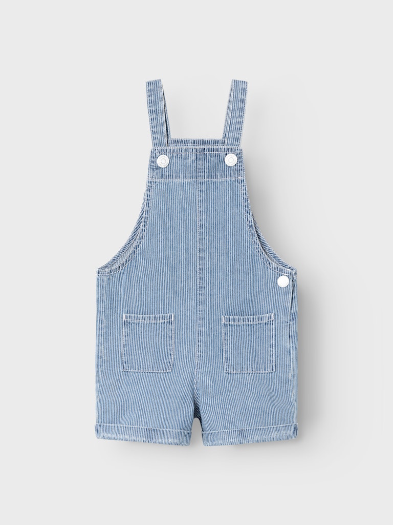 Name it - Latzhose mit Streifen 'NMFBELLA REG DNM BIB SHORTS 3402-IP J - Medium Blue Denim'