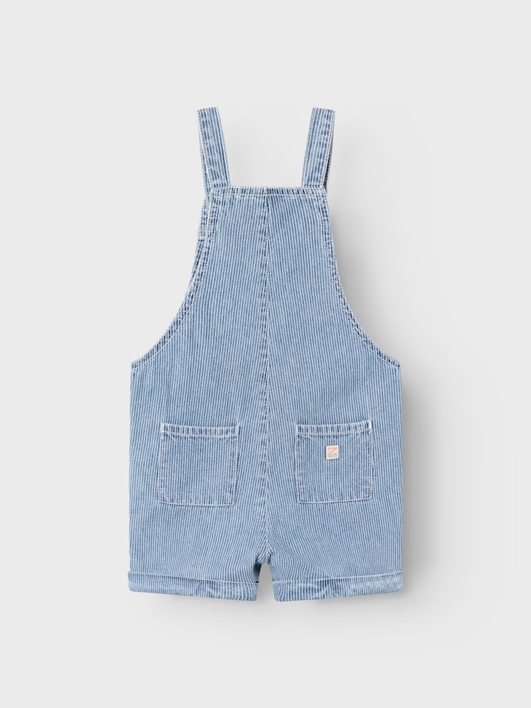 Name it - Latzhose mit Streifen 'NMFBELLA REG DNM BIB SHORTS 3402-IP J - Medium Blue Denim'